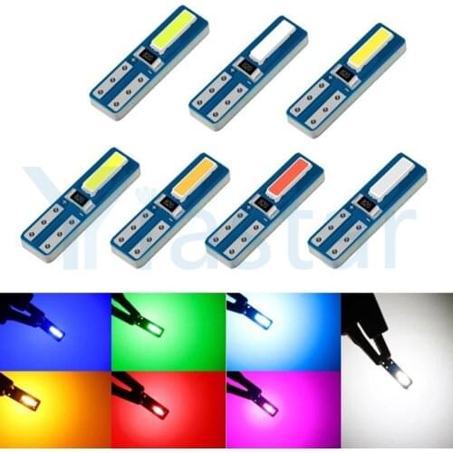 1000PCS w2w t5 led 7020 LED 74 car light Interior Lights Bright Dashboard Warming Indicator Wedge Auto Instrument Lamp 12V