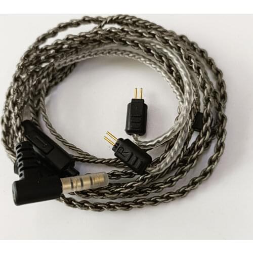 0.78mm 2 Pin Cable for Weston TFZ 1964 W4r Um3x Es3 Es5 Earphone Replacement Cable with Mic for IPhone Samsung Android IOS