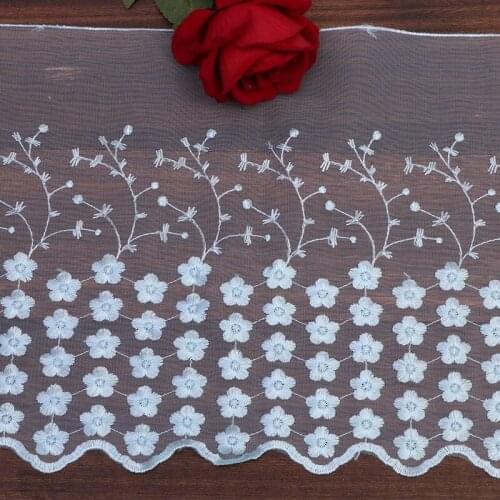 30Yards Lace Trim Sewing Accessories Wide 32cm Fabric Ribbon For Dress Wedding Party Decoration Free Shipping Hot