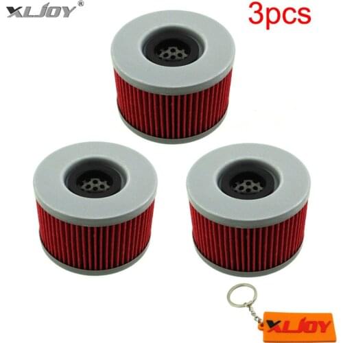 3x Oil Filter For Honda TRX680FA TRX500FA TRX400FA SXS700M2 SXS700M4 CB350S VT250 CX500 CM400T CB500T CB250 CB400 GL650 MUV700