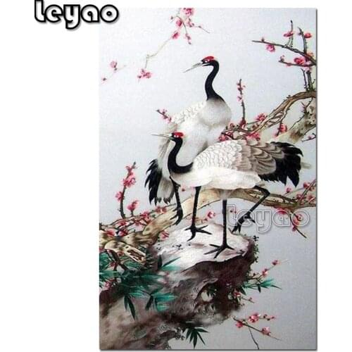 Diamond Embroidery Red-crowned crane 5D DIY Diamond Painting Full Square Diamond Mosaic Pictures Of Rhinestones Home Decor