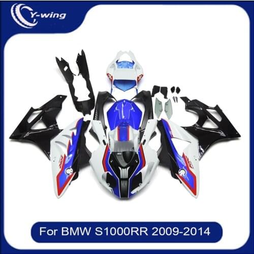 For BMW S1000RR 2012 ABS fairing S1000RR 2013 blue and white plastic fairing S1000RR 2010-2014 fairing