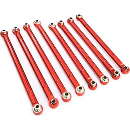 For MN86S MN86 MN86KS MN86K MN G500 Upgrade Parts 8PCS Metal Pull Rod Link Rod Linkage 1/12 RC Car Accessories