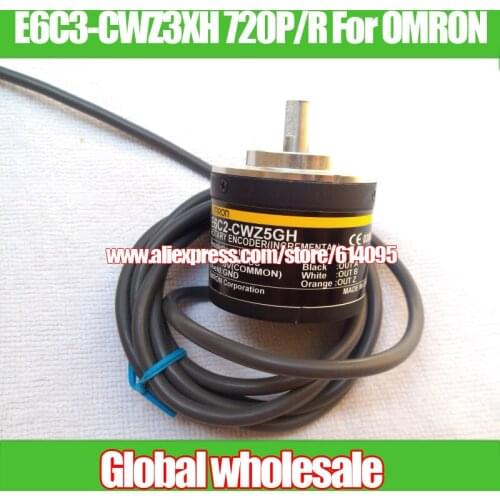 1pcs E6C3-CWZ3XH 720P/R photoelectric encoder for Omron / 720 line rotary encoder Optical Coding