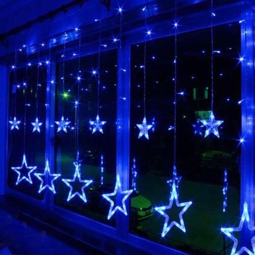 2020 New Star Lamp String LED Fairy String Light 8 Modes Lamp String Lights Garden Wedding Neon Lantern 3.5M Outdoor Festival