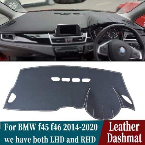 For BMW 2 Series Active Tourer Gran F45 F46 2014 2015 2016 2017 2018 2020 Leather Dashmat Dashboard Cover Pad Dash Mat Carpet