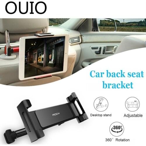 OUIO Car Back Seat Headrest Mount Bracket Accessories For Hyundai I30 IX35 Nissan Juke Subaru Suzuki Vitara Swift Opel Insignia