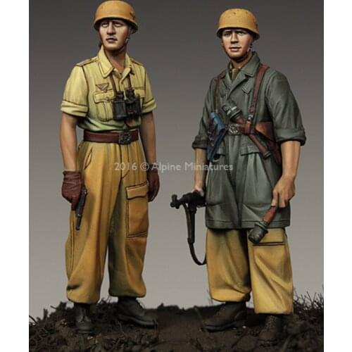 Crazy King1/35 Resin Soldier Model Military World War II Soldier Set Two GK White Model Hand 335