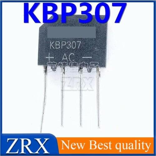 20Pcs/Lot New KBP307 rectifier bridge, flat bridge, Bridge Stack 3A 700V LCD, plug-in