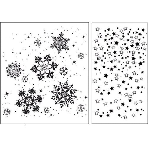 Snowflake star Clear Stamp for Scrapbooking Transparent Silicone Rubber DIY Photo Album Decor 115