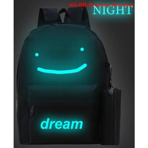 Dream Team Backpack Luminous 2021 New Unisex Schoolbag Dream Smile Teenage Backpack Men Schoolbag Student Bookbag for Boys Girls