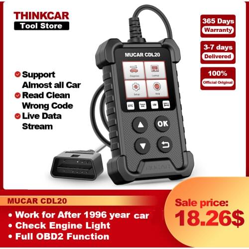 THINKCAR THINKOBD 20 obd2 Scanner Professional Car Auto Diagnostic Tool Code Reader Check Engine Light DTC Lookup pk elm327