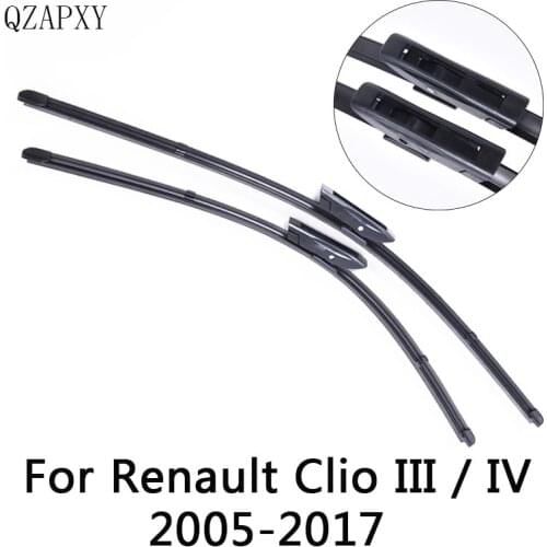 QZAPXY Wipers For Renault Clio III / IV from 2005 2006 2007 2008 2009 2010 to 2017 Windscreen wiper Wholesale Car Accessories