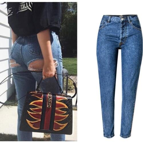 Ass Hole Butt Ripped Jeans For Women Butt Lift Highwaist Jeans Woman Mom Oversized Jeans Plus Size Skinny High Waisted Jeans