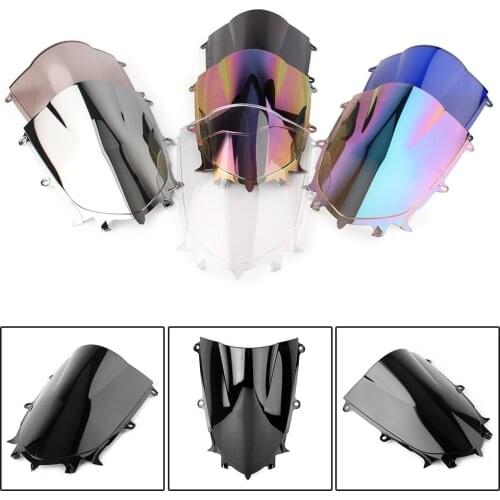Motorcycle Windshield Windscreen Double Bubble For Yamaha YZF 600 R6 2017 2018