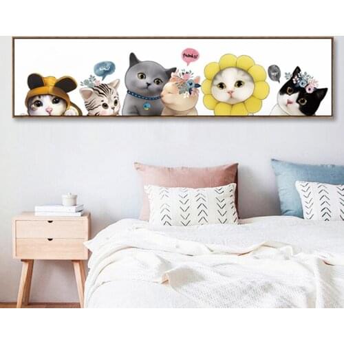 Animals Cross-stitch 2021 New Line To Embroider The Sitting Room The Bedroom Cat Small Simple Small Embroidered By Hand