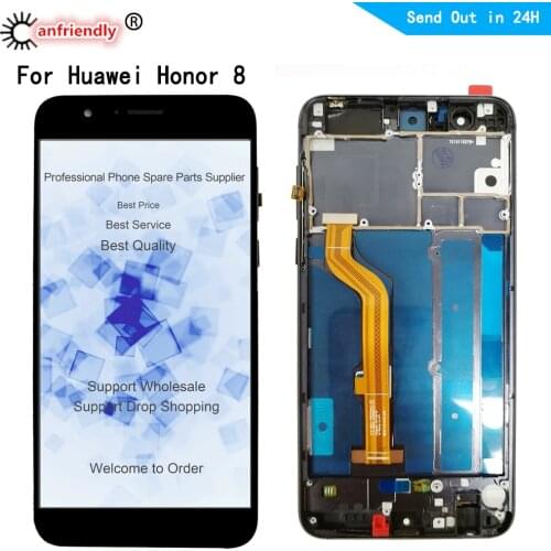 LCD For huawei honor 8 FRD-L19 L14 L04 AL00 TL00 AL10 lcd display touch panel screen digitizer with frame assembly Replacement