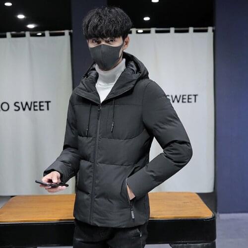 Winter New Style Youth Mens Casual Cotton-padded Clothes Coat Fashion Short padded Warm Stylish Versatile