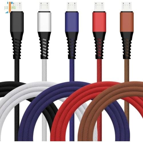 100pcs/lot USB Cable Nylon Braided Charging Micro USB Data Cable Fast Charge for Iphone XS 8 Samsung S7 S6 Xiaomi Redmi Note 5