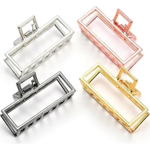 2pcs/lot hot style hair geometric rectangle large clamp Fashion top clip a bath