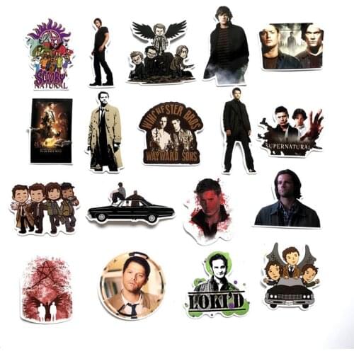 51 Pcs Supernatural Spn Kids Diy 90s Art Print Notebook Phone Laptop Bicycle Scrapbooking Album Decals Sticker