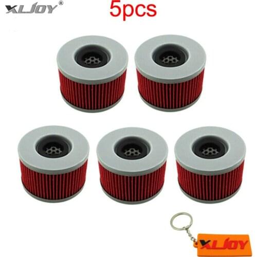 5x Oil Filter For Honda TRX680FA TRX500FA TRX400FA SXS700M2 SXS700M4 CB350S VT250 CX500 CM400T CB500T CB250 CB400 GL650 MUV700