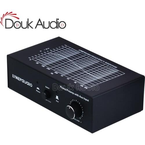 Douk Audio Mini MM RIAA Turntable Phono Preamp with AUX Input Audio Signal Pre-Amplifier Volumer