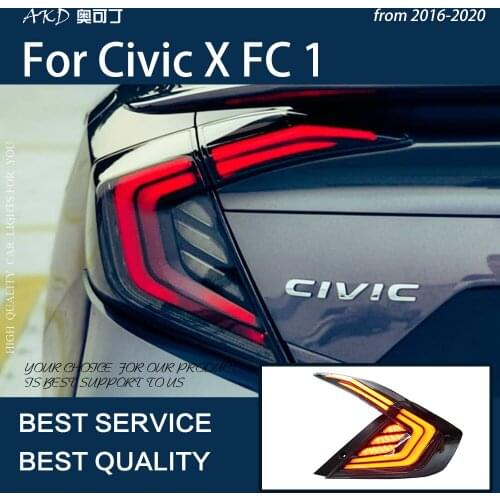 AKD Car Styling For Honda Civic 2016-2021 LED Tail Lamp Rear Fog Lamp Turn Signal Lamp LED Highlight Reversing and Brake Light
