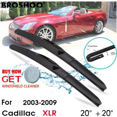 Car Wiper Blade Front Window Windscreen Windshield Wipers Blades J hook Auto Accessories For Cadillac XLR 20"+20" 2003-2009