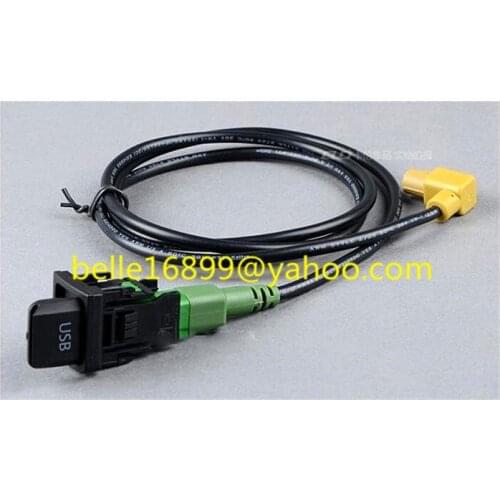 FREE SHIPPING 100% NEW VW OEM USB + Switch Plug & Cable For VW Passat B6 B7 RCD310 RCD510