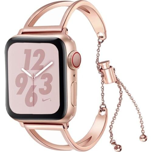 Women Bracelet Belt For Apple Watch Band 38mm 40mm 42mm 44mm Stainless Steel Jewelry Wristband For iWatch Series 2 3 4 5 Strap