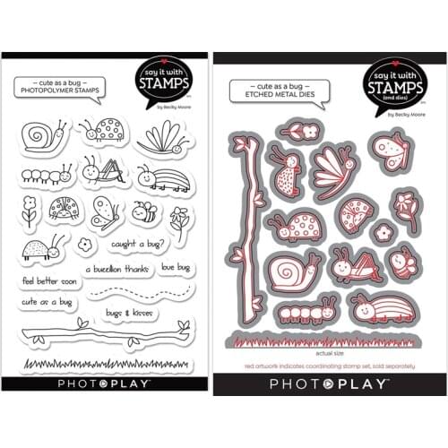 CH 2021 New Arrival Small insects Metal Cutting Dies and stamp For Scrapbooking Practice Hands-on DIY Album Decor Card Craft Die