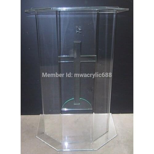 Pulpit furniture Free Shipping Beautiful Price Reasonable Clean Acrylic Podium Pulpit Lecternacrylic pulpit