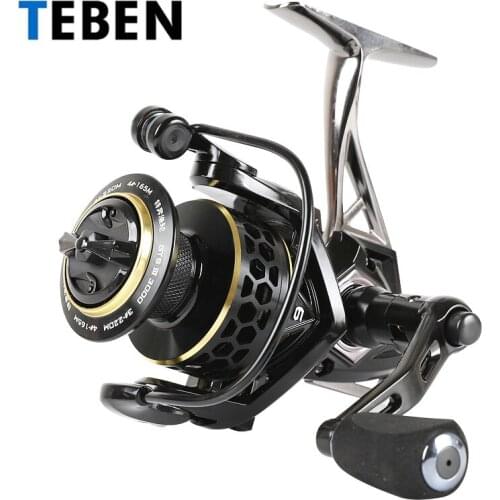 TEBEN Original GTS Ⅲ2000-6000 Metal Body Spinning Fishing Reel 5.0:1 Ratio 8+1BB 15-20KG Max Drag EVA Handle Crap Fsihing Reel