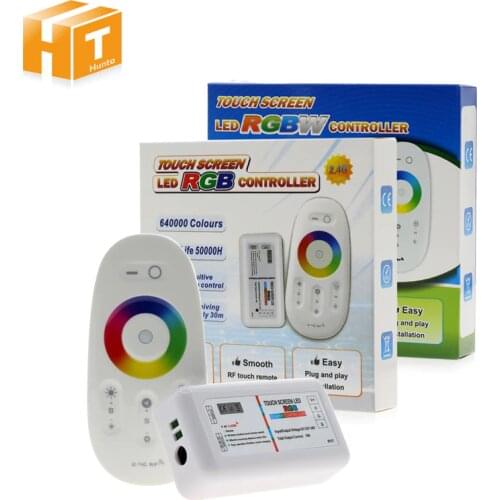 RGBW / RGB LED Controler Touch Screen 2.4G DC12-24V 18A Remote Controller Channel For RGB / RGBW LED Strip