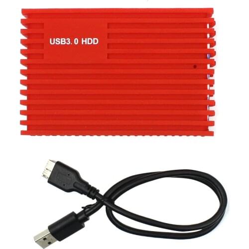 2.5 inch SATA Silicone HDD Enclosure Box Hard Disk Drive SSD External Adapter Case Shock-resistant USB 3.0 6Gbps