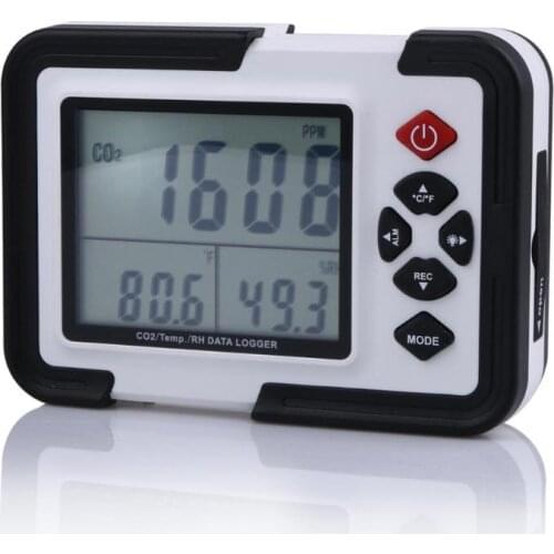Multi-function Digital CO2 Temp/RH/data logger Monitor Detector HT-2000 CO2 Gas Analyzer 9999ppm Relative Humidity Tester