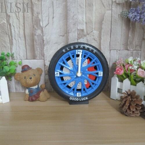Fashion tire creative small clock student wake-up clock birthday gifts home gifts