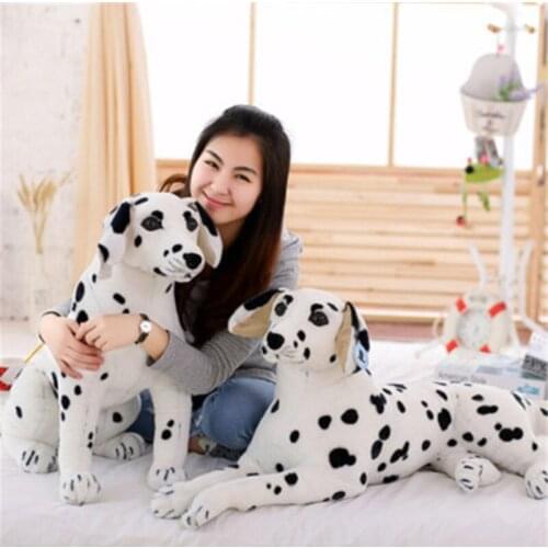 Stuffed Animals Plush Dalmatian Dog Toy Lifelike Giant Dog Toy Realistic Animal Kids Toys Gift For Children Pet Shop Mascot