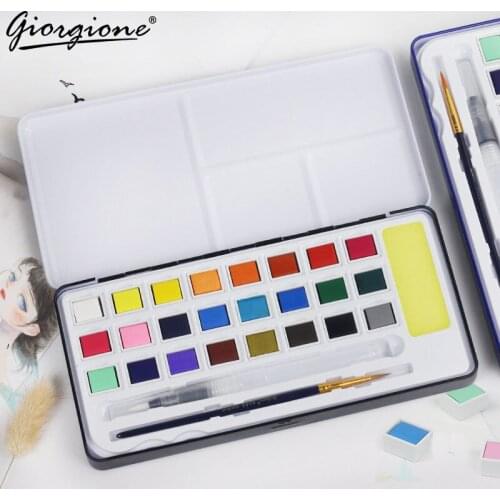 Solid Watercolor Paint Set School Water Color Pigment Paint Set Student Drawing Painting Hand-painted Art Supplies Stationery