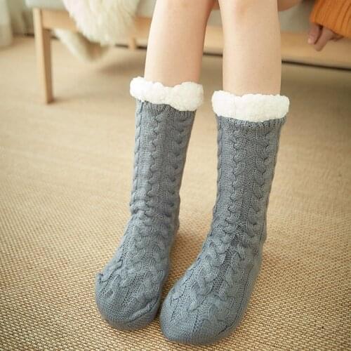 Socks Women Autumn Winter Room Home Sleep Christmas snow Slippers warm Terry thick Carpet woolen Socks Chaussettes Japan Sweets