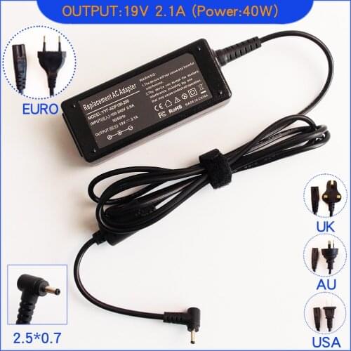 New For ASUS Eee PC Seashell 1215 1215N 1215T 1215P 1016P Laptop Netbook Ac Adapter Power Supply Charger 19V 2.1A