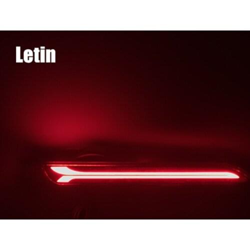 New upgrade For Toyota Wish Camry Sienna Reiz Verso harrier rear bumper Reflector LED Guide light Tail Brake lamp