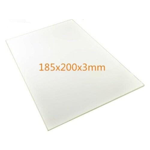 3D Printer Upgraded Platform 185x200x3mm for RepRap 3D Printer MZ3D-330 borosilicate glass plate heated bed