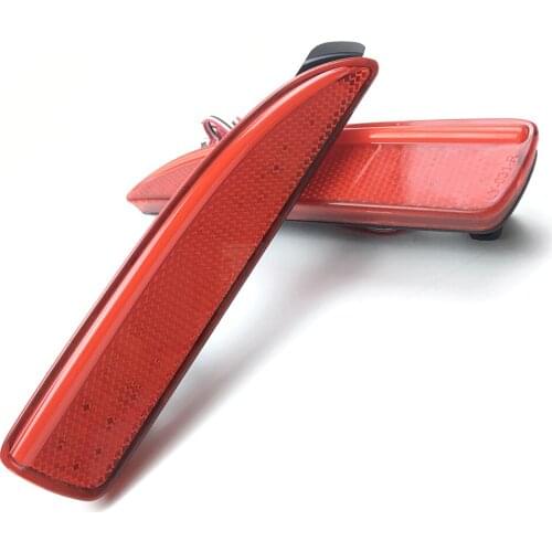 Rear Bumper Reflector LED Light Tail Brake Fog Lamp Left And Right Car Styling For Mazda 6 Atenza 2013 2014 2015 2016 Red