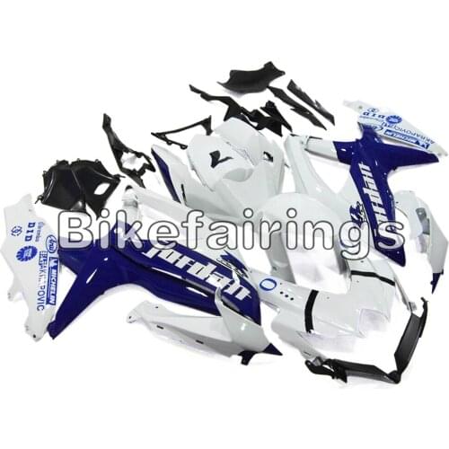 Complete White Blue Casing Fit For Suzuki 08 09 10 GSXR600 GSXR750 K8 2008 2009 2010 ABS Injection Plastic Covers