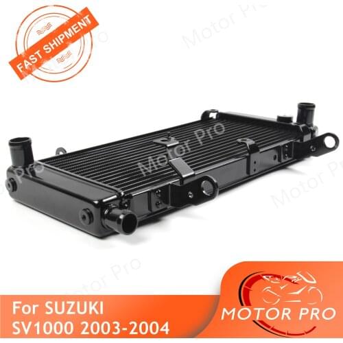 Motorcycle Cooling Cooler Radiator For Suzuki SV1000 2003 2004 SV 1000 03 04 Engine Radiator Aluminum