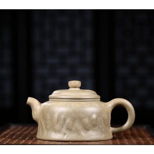 Recommended yixing wholesale manufacturers selling the teapot tea undressed ore purple clay implicit bamboo pot