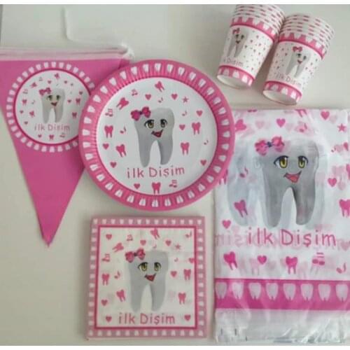 İlk Dişim Diş Buğdayı Seti Kız ''24 Kişilik