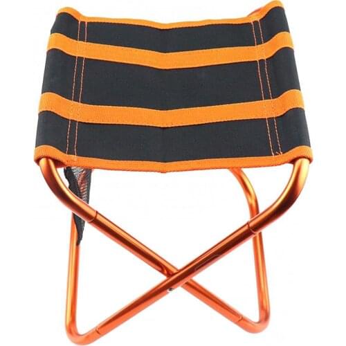 Folding Stool Durable Suitable Fishing Picnic Camping Lightweight Folding Stool Portable Stripe Chair Easy to Use for Outdoor